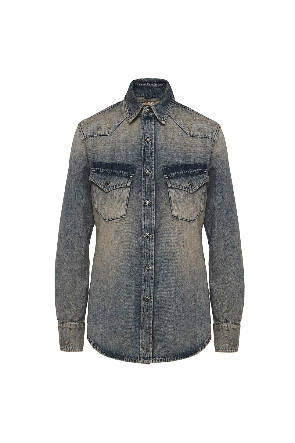 CAMISA DENIM DESGASTADA