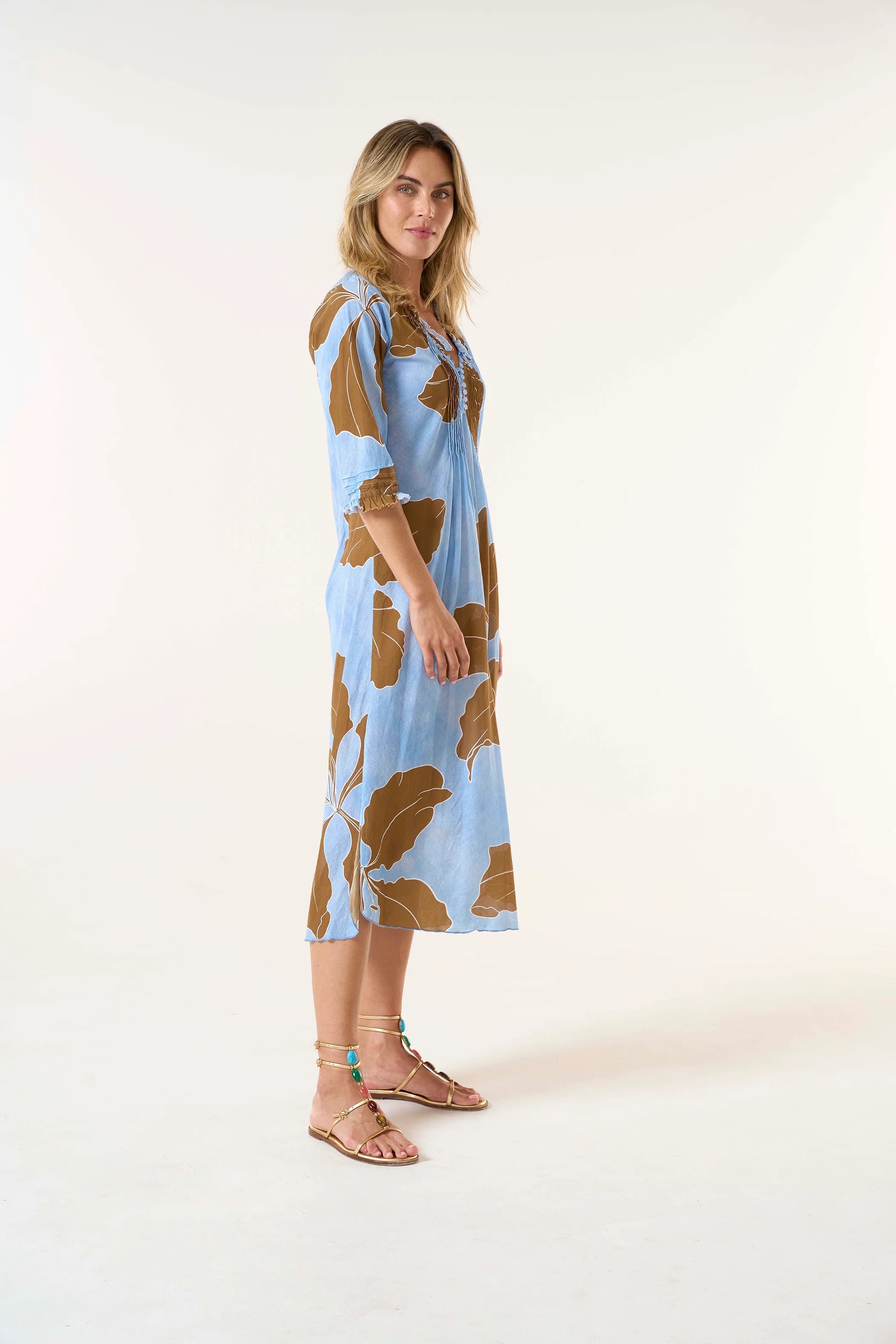 VESTIDO LONG POPPY CADAQUES POWDER